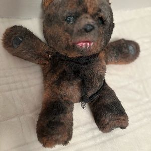 Scary werewolf like teddy bear Halloween decoration little live pets.